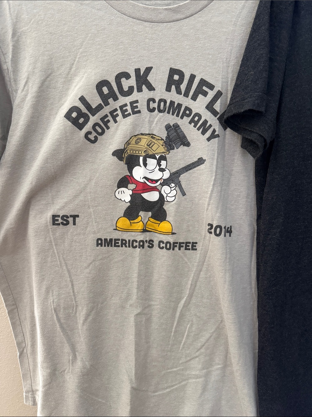 2 Men’s Gray& Black Graphic Tees - Picture 3 of 7